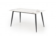 Stół w kolorze biały marmur Emilio, stół do jadalni 120 cm, stół 140 cm stół Emilio