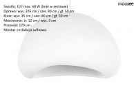 Lampa wisząca NEST 60, lampa wisząca biała, żyrandol biały, lampa do salonu