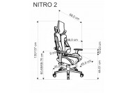 Fotel do komputera Nitro 2, fotel dla gracza, fotel gamingowy nitro 2, fotel młodzieżowy