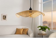 lampa wisząca z bambusa Organic Living, lampa wisząca boho, lampa wisząca do salonu Organic Living