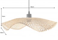 lampa wisząca z bambusa Organic Living, lampa wisząca boho, lampa wisząca do salonu Organic Living