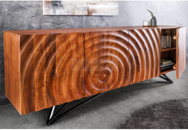 Komoda drewniana 180 cm Zen z drewna mango, komoda do sypialni, komoda do salonu