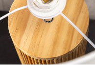 Lampka stołowa Gatsby 50 cm, lampka na komodę drewniana 50 cm Gatrby