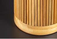 Lampka stołowa Gatsby 50 cm, lampka na komodę drewniana 50 cm Gatrby