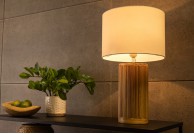 Lampka stołowa Gatsby 50 cm, lampka na komodę drewniana 50 cm Gatrby