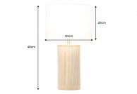 Lampka stołowa Gatsby 50 cm, lampka na komodę drewniana 50 cm Gatrby