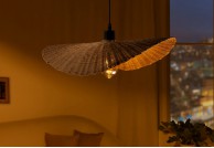 Lampa wisząca w stylu boho Organic Living, lampa boho 50 cm, lampa boho Organic Living