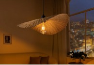 Lampa wisząca w stylu boho Organic Living, lampa boho 50 cm, lampa boho Organic Living