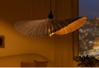 Lampa wisząca w stylu boho Organic Living, lampa boho 50 cm, lampa boho Organic Living