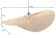 Lampa wisząca w stylu boho Organic Living, lampa boho 50 cm, lampa boho Organic Living