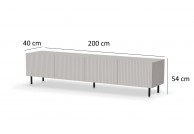 Szafka pod telewizor 200 cm Paxos, szafka rtv do salonu Paxos