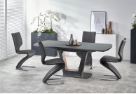 krzesło, krzesła, krzesło do jadalni, krzesło do salonu, krzesło tkanina i ekoskóra, szare krzesło
