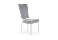 krzesło, krzesła, krzesło do jadalni, krzesło do salonu, krzesło tkanina, krzesło szaro białe