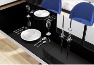  stół do salonu, nowoczesne stoły, stół bella, lakierowane stoły, stoły w połysku,stół czarny+biały, polskie stoły