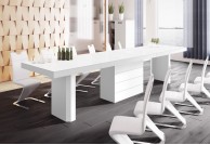  stół do jadalni, stół kolos, nowoczesny stół, stoły matowe, stoły do sal konferencyjnych,czarny+biały