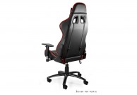 fotele gamingowe, fotel gamingowy dynamiq v5, wygodne fotele do komputera, czarno-czerwony fotel do komputera
