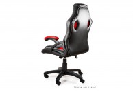 fotele gamingowe, fotel gamingowy dynamiq v7, wygodne fotele do komputera, czarno czerwony fotel gamingowy