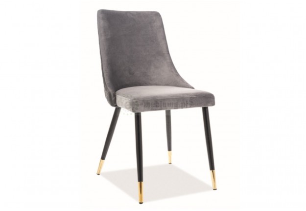 krzesło z aksamitu, granatowe krzesło z aksamitu, krzesło pikowane, krzesło ze złotymi nogami