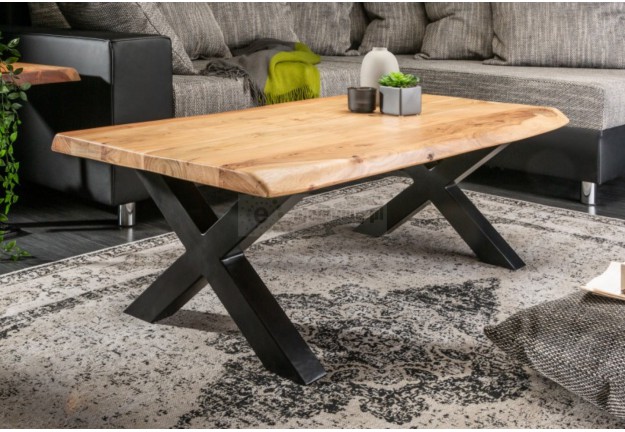 drewniany stolik kawowy, stolik kawowy do salonu, ława z drewna, stolik z drewna akacja