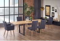 nowoczesny rozkladany stol , stol w naturalnej okleinie , stol do jadalni , stol do salonu , stol rodzinny