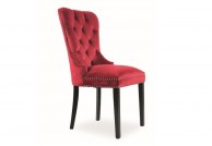 krzesła nowoczesne, krzesła w stylu glamour, bordowe krzesło august velvet