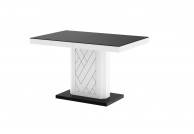 stół rivia i krzesła inspire, stół czarno biały i krzesła, stół rozkładany rivia, polskie stoły