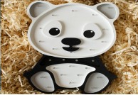 lampka stojąca do pokoju dziecka panda, lampka dla dziecka, lampki dla dzieci,drewniana lampka panda,lampki