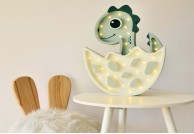 lampka stojąca do pokoju dziecka dino, lampka dla dziecka, lampki dla dzieci,drewniana lampka dino