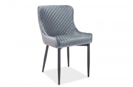 Krzesło tapicerowane pikowane z aksamitu colin b velvet