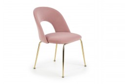Krzesło ze złotymi nogami w stylu glamour arry
