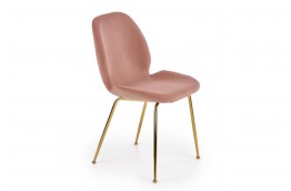 Krzesło ze złotymi nogami w stylu glamour aiken