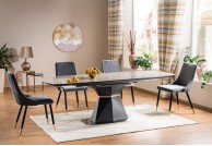 nowoczesny stół do salonu cortez, szary stół cortez,stół z efektem marmuru, stół 210x90