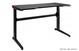 Gamingowe biurko dla gracza, kolor czarny, led, dynamiq v6