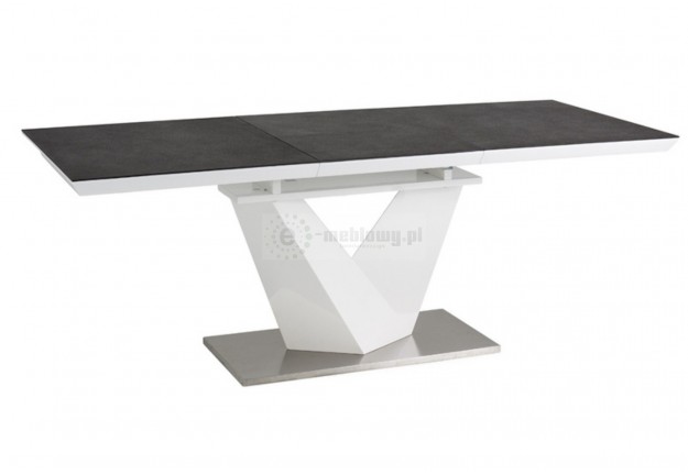  stół, stoły, nowowczesny stół lakierowany, stół light, stół czarno biały, stół do salonu