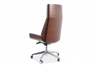 fotel gabinetowy maryland, fotel biurowy obrotowy czarno brązowy