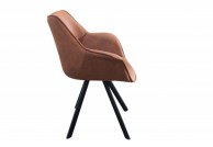 nowoczesne krzesła z mikrofibry brązowe i szare, krzesła wygodne do salonu dutch