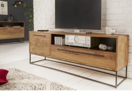 drewniana szafka pod telewizor Pure, szafka z drewna akacjowego pod telewizor Pure z szufladą