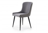 alor - krzesło szare z ekoskóry i tkaniny, nowoczesne krzesła alor,stół avelar i krzesła alor