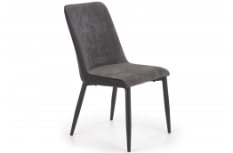 Krzesło nowoczesne sergio - tkanina + ekoskóra ciemny szary