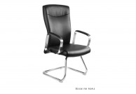 czarny fotel konferencyjny adella skid, czarne krzesła konferencyjne adella skid