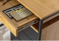 narożne biurko, biurka narożne, biurka do gabinetu w stylu industrialnym Fenix