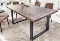drewniany stół w stylu industrialnym Wotan 160 cm, stół z drewna akacjowego Wotan,stoły drewniane
