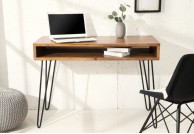 drewniane biurko 110 cm scorpio, biurko z palisandru scorpio, biurka drewniane