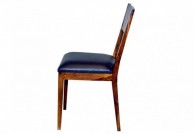 Krzesło z drewna palisander Pure Nature,  drewniane krzesła do salonu, krzesło z palisandru tapicerowane