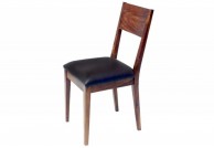 Krzesło z drewna palisander Pure Nature,  drewniane krzesła do salonu, krzesło z palisandru tapicerowane