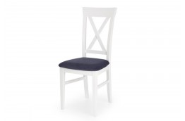 Drewniane krzesło biało granatowe bergamos