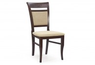 drewniane krzesła tapicerowane jakub, krzesła drewniane ciemny orzech