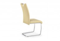 Krzesło nowoczesne z ekoskóry na płozach Tytus