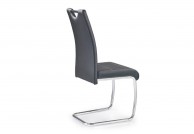 Krzesło nowoczesne z ekoskóry na płozach Tytus