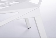 Ażurowe krzesła Split Premium Czarny / Biały, białe krzesła designerskie Split Premium